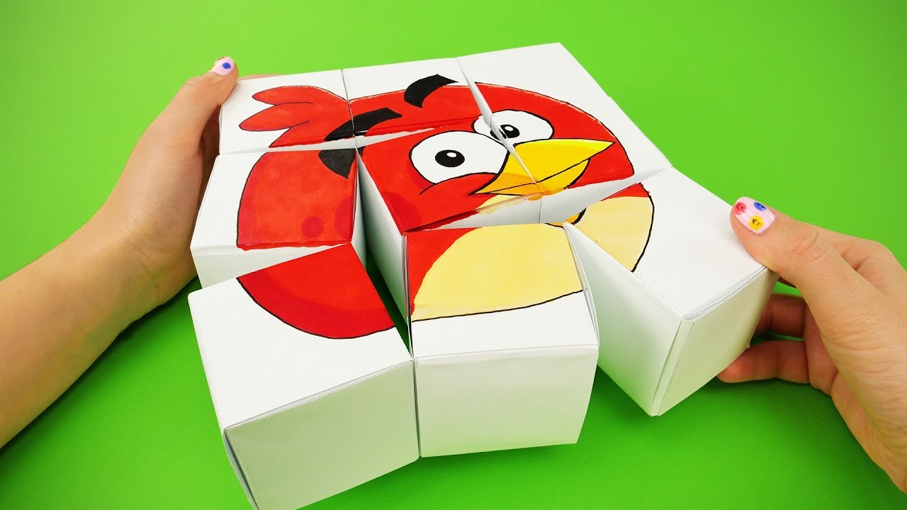 ANGRY BIRDS 2 HUGE PAPER PUZZLE and 9 SIMPLE DIY YOU CAN MAKE FOR FUN 