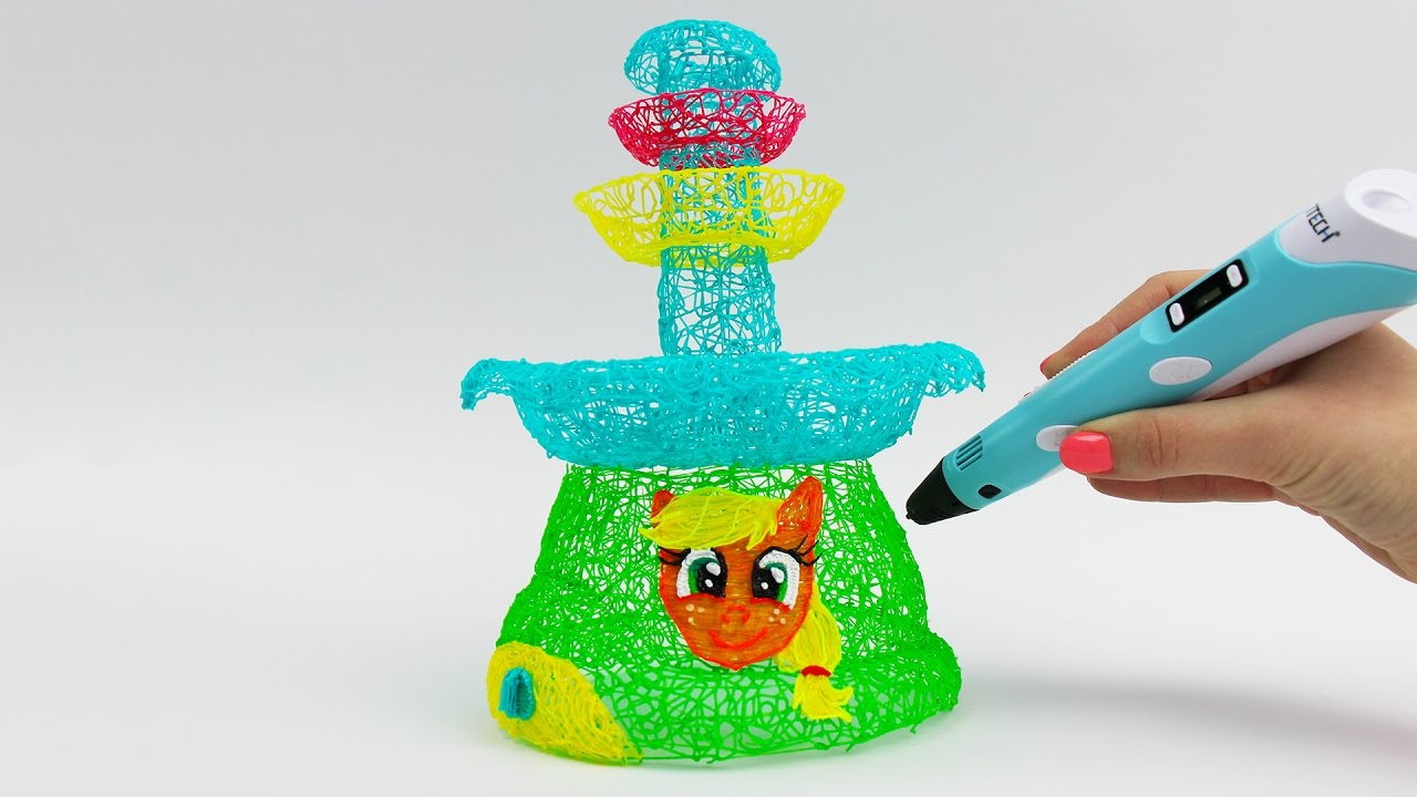 Applejack Chocolate Fountain Draw with 3D PEN My Little Pony 