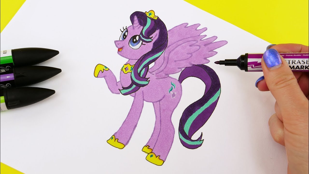 How To Draw Starlight Glimmer Alicorn Princess from My Little Pony 