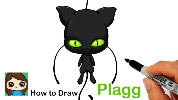 How To Draw Miraculous Ladybug Kwami Plagg Easy Bizimtube Creative Diy Ideas Crafts And Smart Tips
