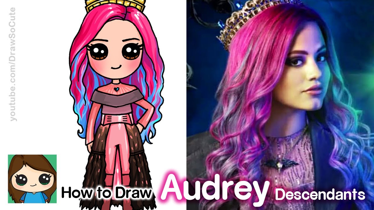 How to Draw Princess Audrey Disney Descendants 3