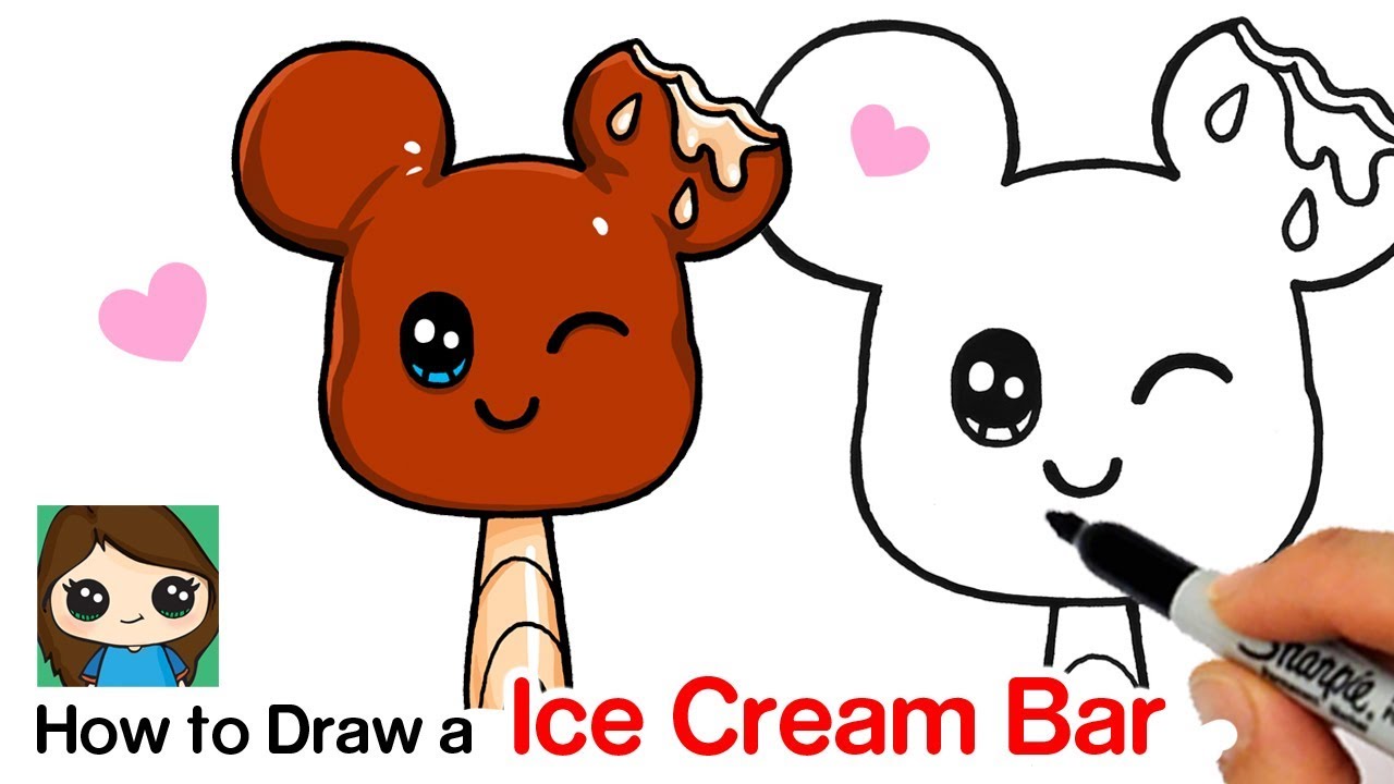 How To Draw A Mickey Mouse Ice Cream Bar Plush - draw so cute panda roblox