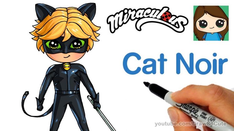 How To Draw Cat Noir Easy Miraculous Ladybug Bizimtube Creative Diy Ideas Crafts And Smart Tips