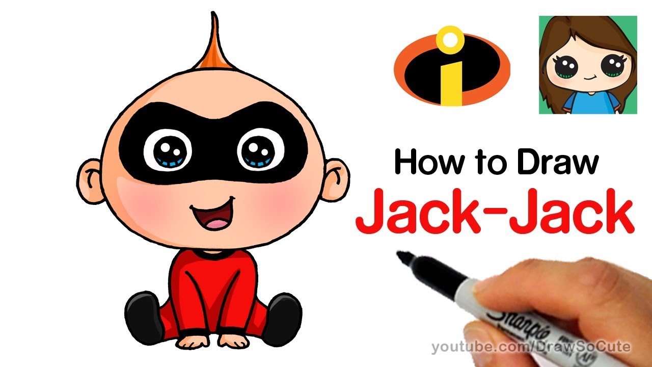 How to Draw Jack-Jack Easy | The Incredibles 