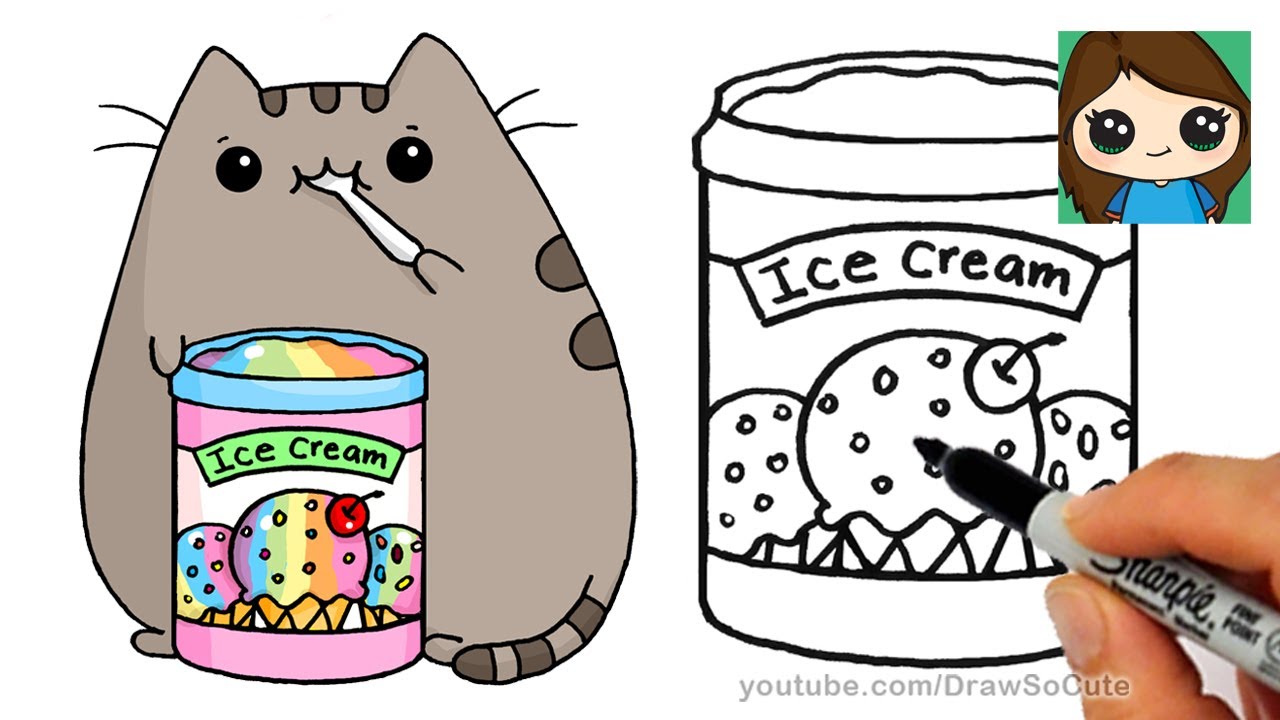 pusheen ice cream