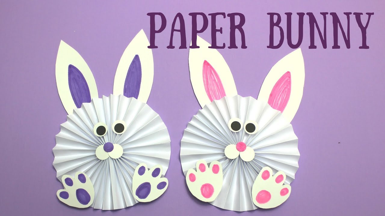 How To Make A Paper Bunny Easy Easter Crafts For Kids