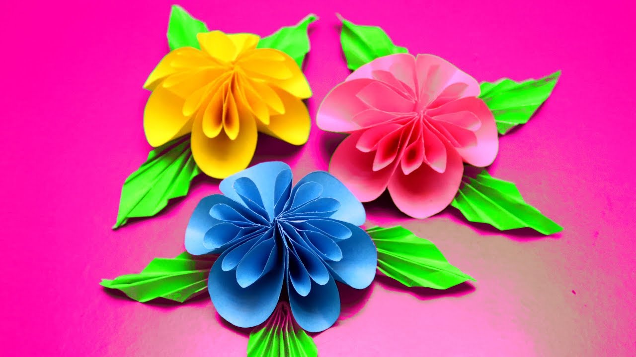 DIY PAPER FLOWERS | How To Make Paper Flowers | EMMA DIY #28 