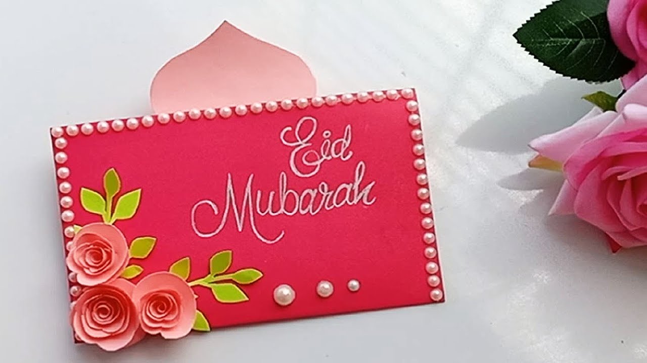 How to make handmade Eid card / DIY Beautiful Pop-up Eid card idea. 