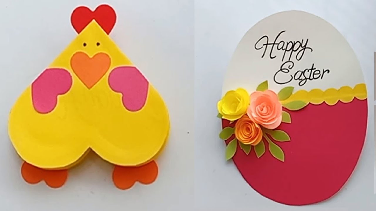 Two Easy Easter Cards to MakeHow to Make - Easter Egg Basket Spring Card - Step by Step 