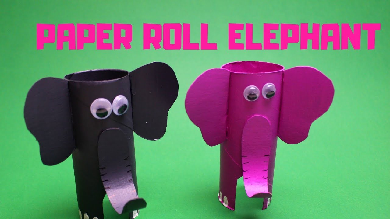 How to Make a Paper Roll Elephant | Paper Roll Craft 