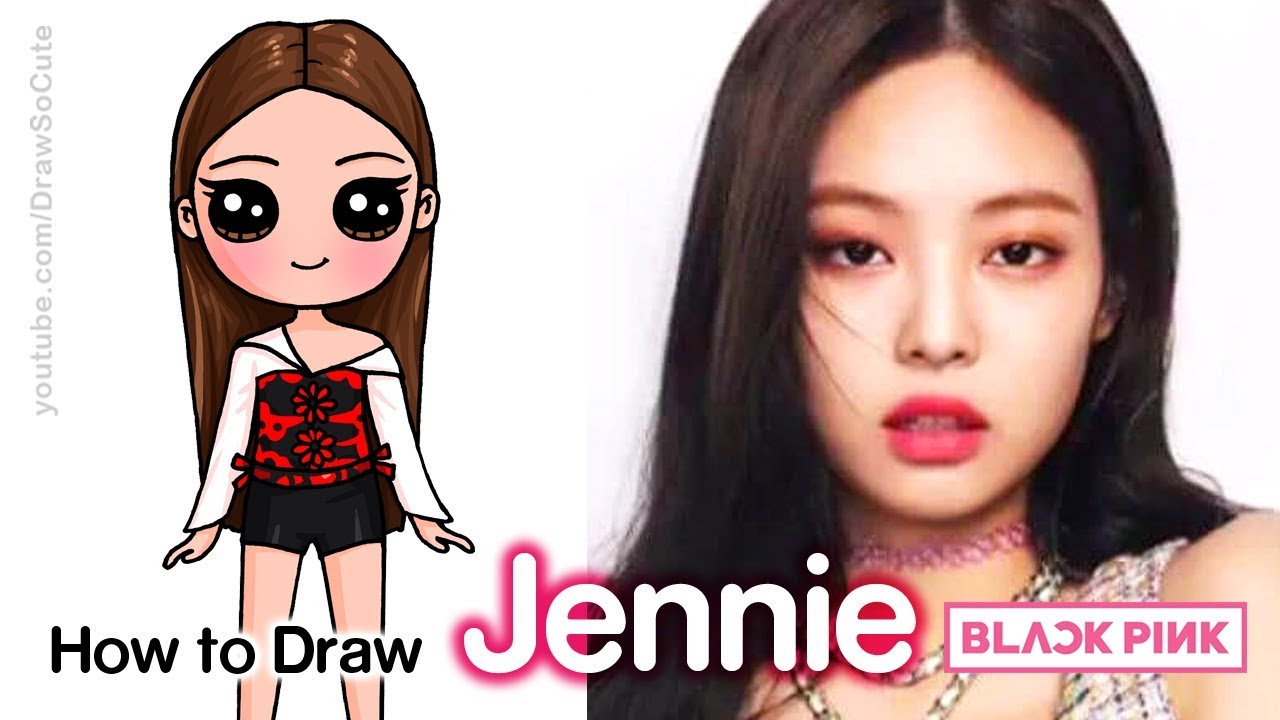 How To Draw Jennie Blackpink Kpop - blackpink solo roblox id