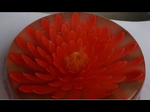 How to make Gelatin Art flowers - Gelatin art tutorial | Gelatina Artística, 3D Gelatin #9 