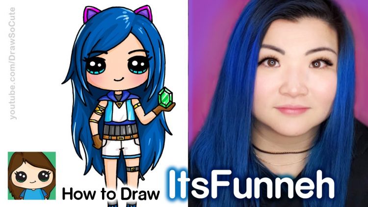 How To Draw Itsfunneh Famous Youtuber - sketch is the best youtuber roblox animation