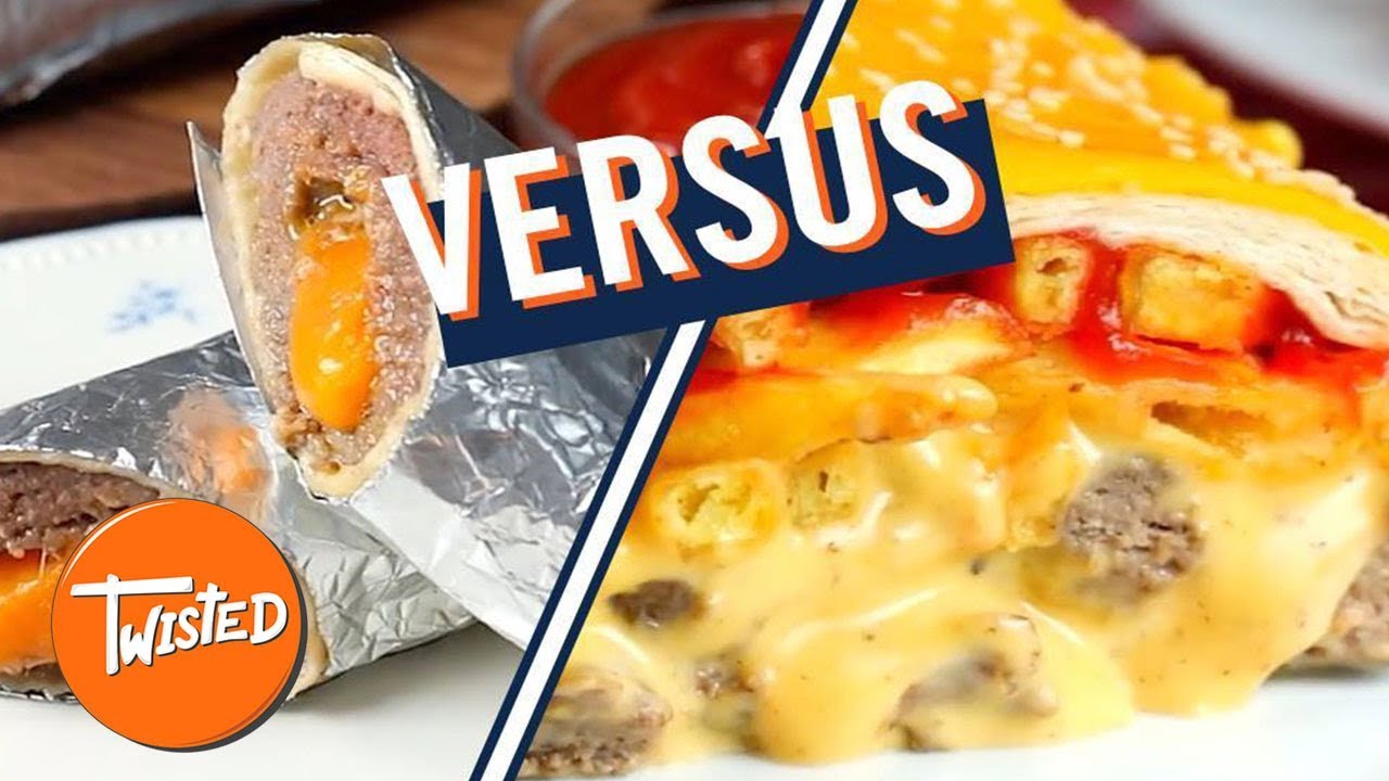 Mini Vs Monster: Cheeseburger Burritos | Twisted 