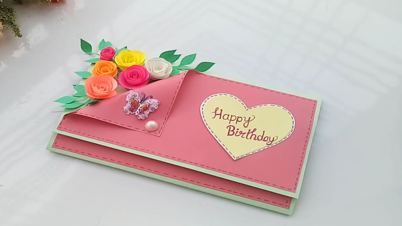 Beautiful Handmade Birthday  card  Birthday  card  idea  