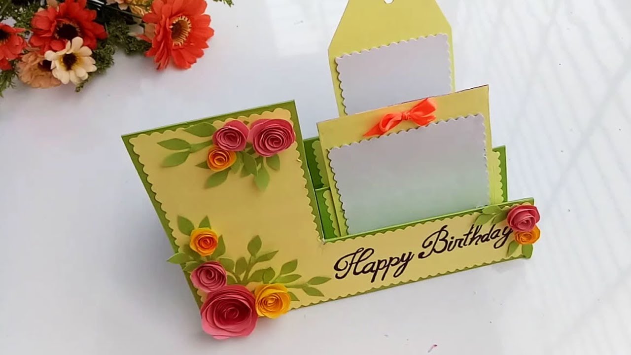 Beautiful Handmade Birthday card//How to make Birthday card 