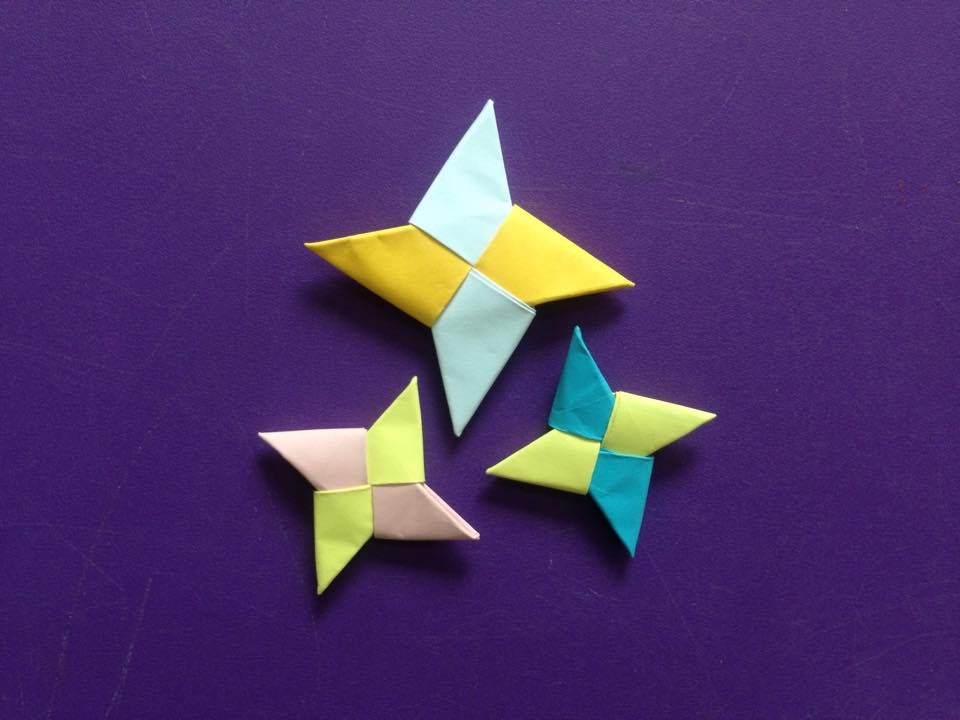 How to make a paper ninja star | Easy origami ninja stars for beginners making | DIY-Paper Crafts 