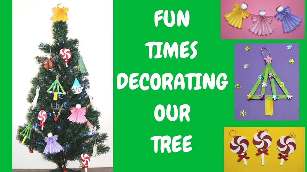 Fun Times Decorating Our Tree | Christmas Decorations For Kids 