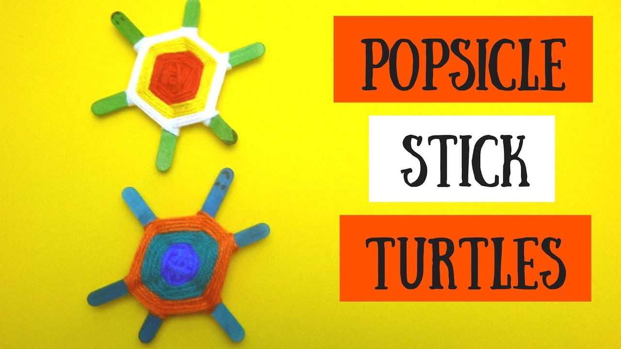 Popsicle Stick Turtle | Popsicle Stick Crafts for Kids 