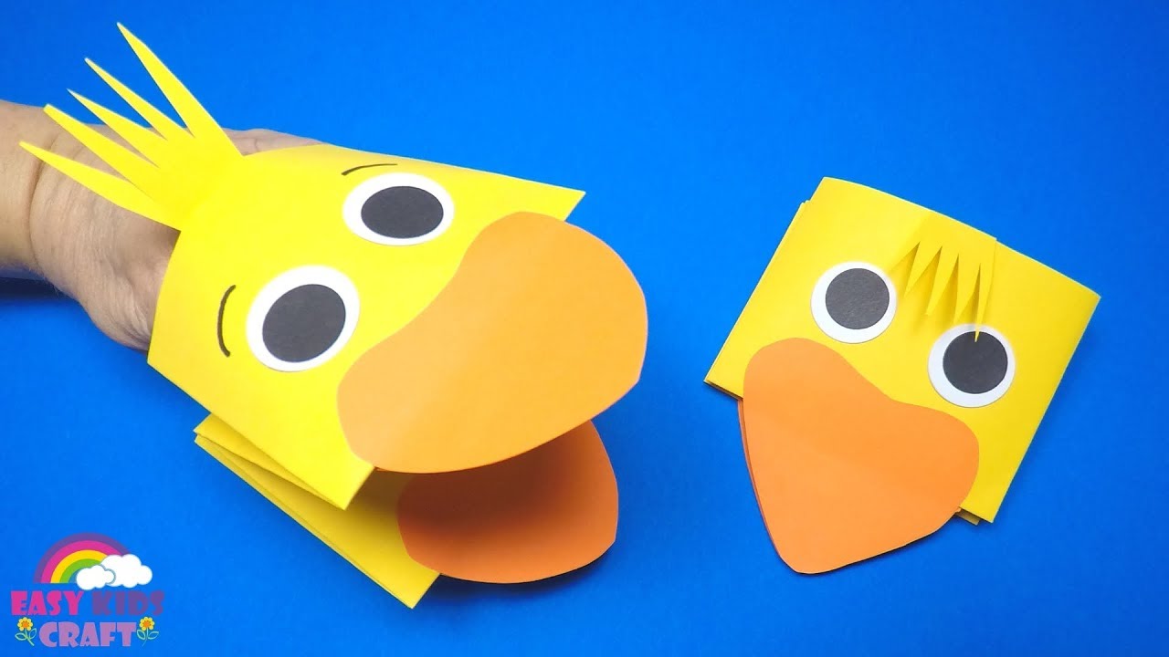 How to Make a Paper Chick Puppet | Easter Craft for Kids 