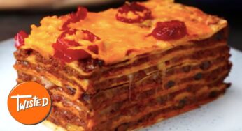 13-Layer Mexican Chili Lasagna Recipe | Twisted