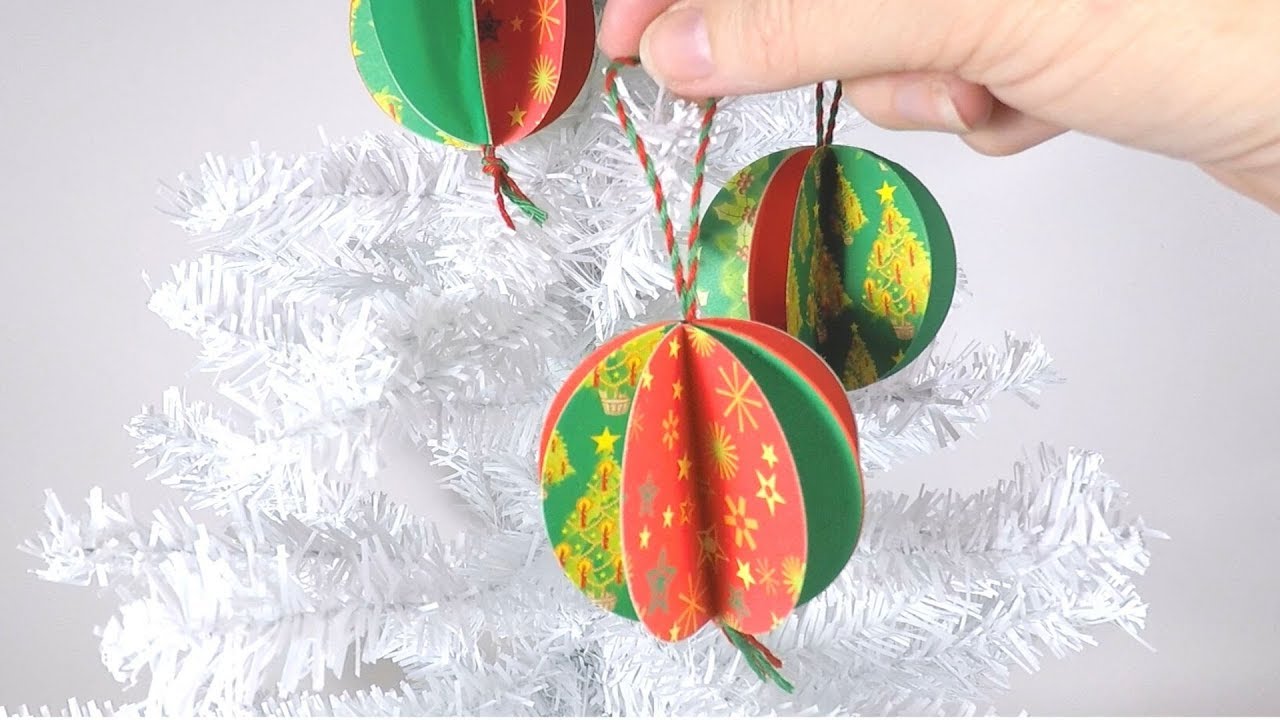 DIY Paper Bauble | Easy Christmas Decoration 