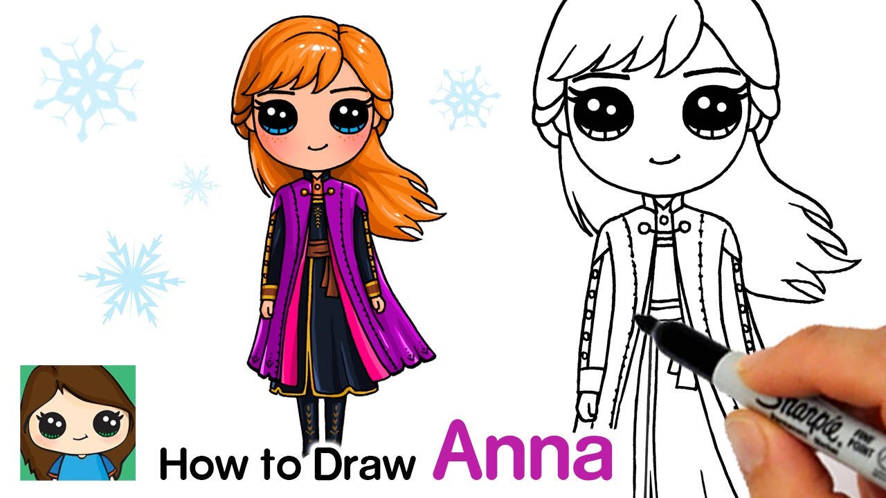 How to Draw Anna | Disney Frozen 2 