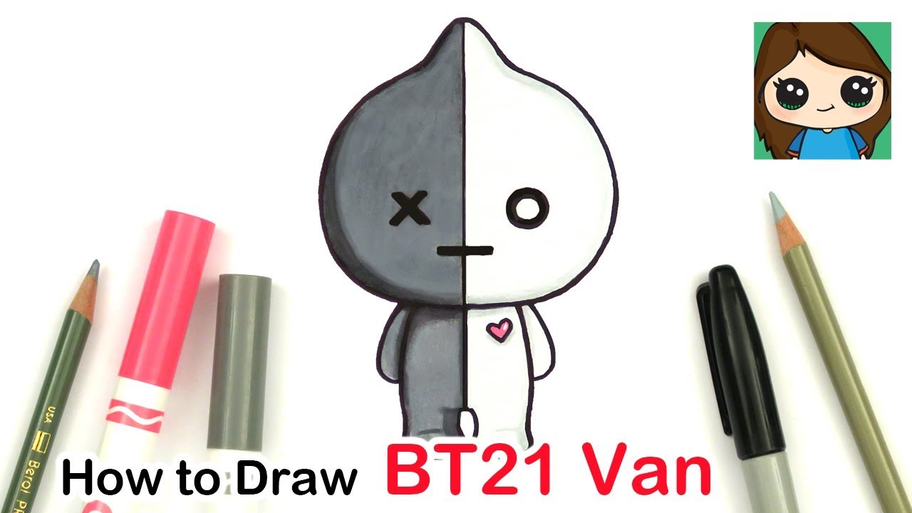 How to Draw BT21 Van | BTS 