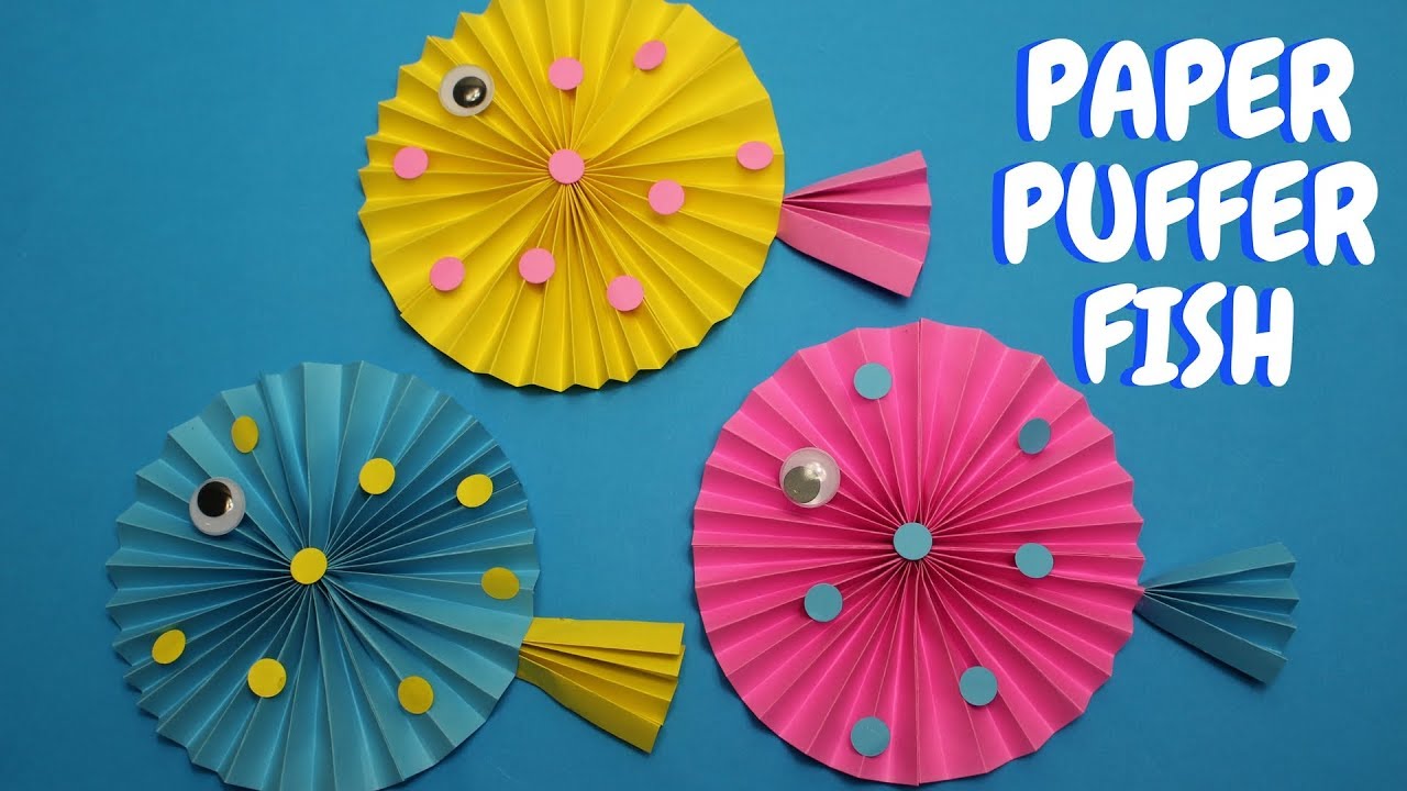 Paper Fish Craft for Kids | Paper Puffer Fish 