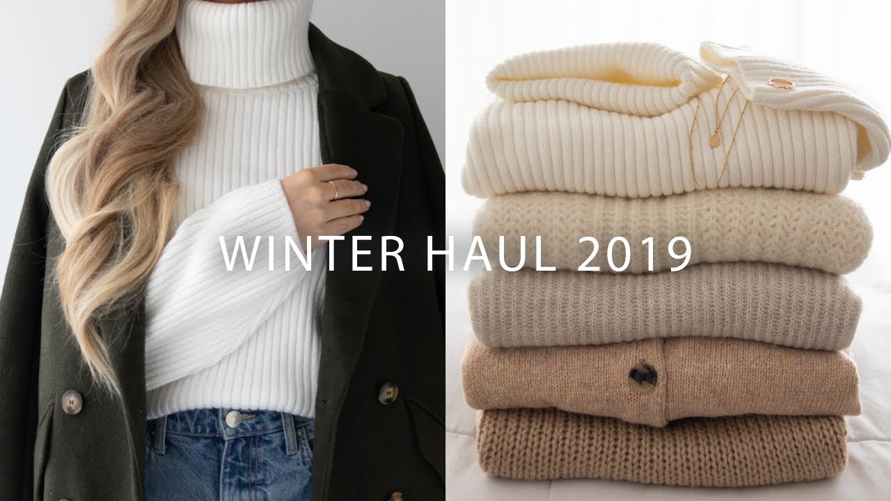 WINTER HAUL TRY-ON 2019 ❄️ Zara, H&M, Everlane, Aritzia 