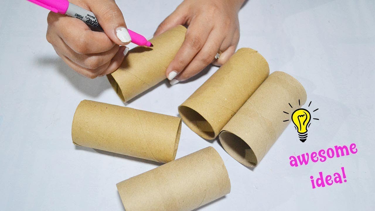 How To Reuse Empty Tissue Roll| Best Reuse Idea with toilet rolls 