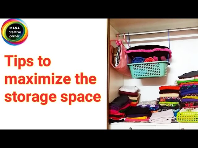 Tips to maximize the storage space#wardrobe organisation ideas#women closet organisation 