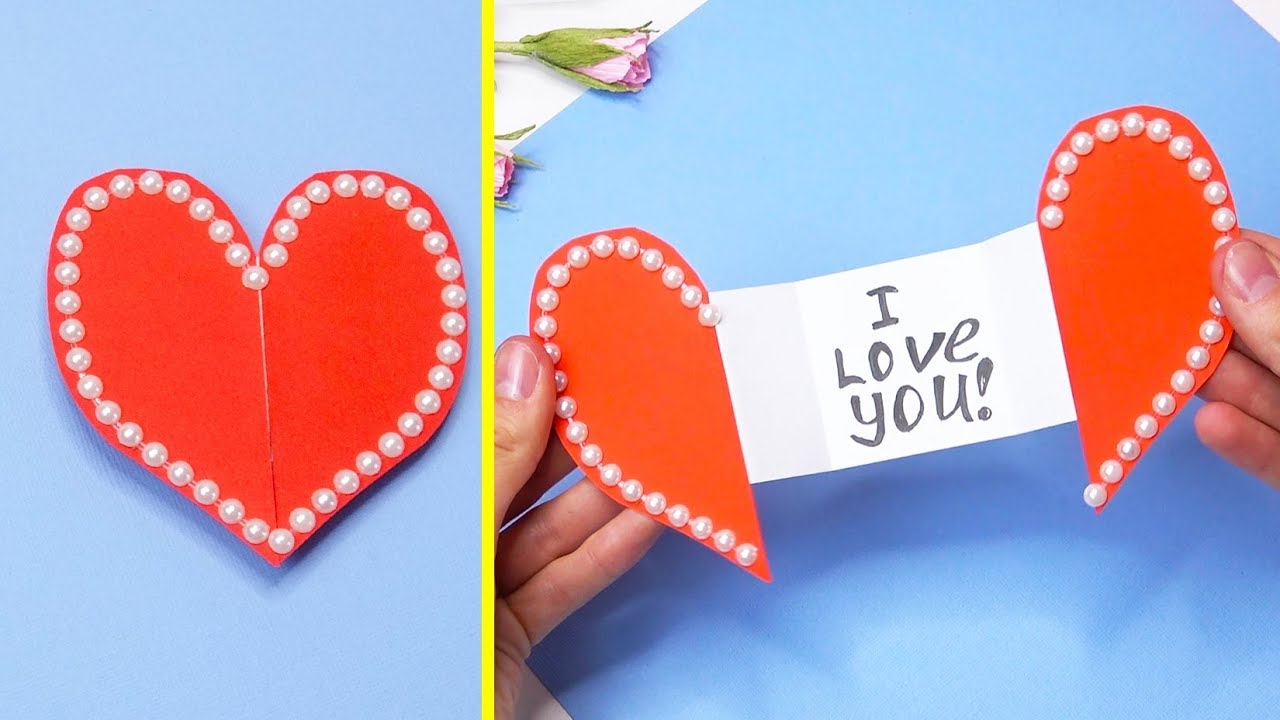 Heart Card Easy Diy Paper Crafts Heart Card