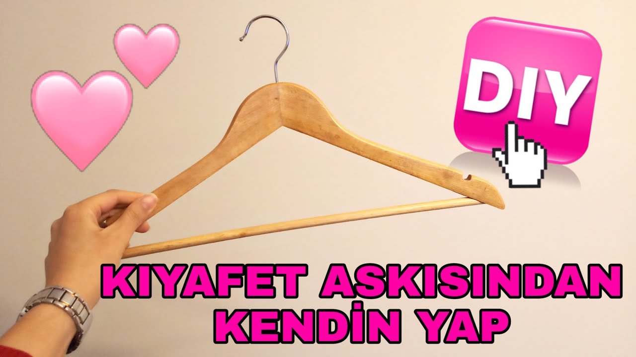 KIYAFET ASKISIYLA DEKORATİF KENDİN YAP / Diy / Nasıl Yapılır 