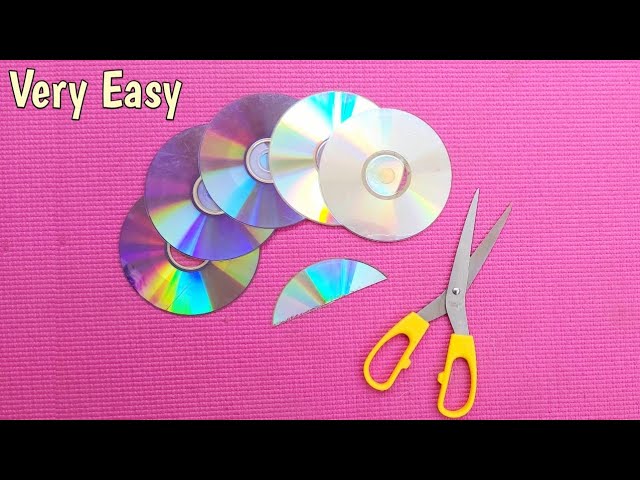 6 Cool CD Crafts That you can make easily/ 6 CD Craft Ideas to Decorate Your Room/ How to reuse cds 2