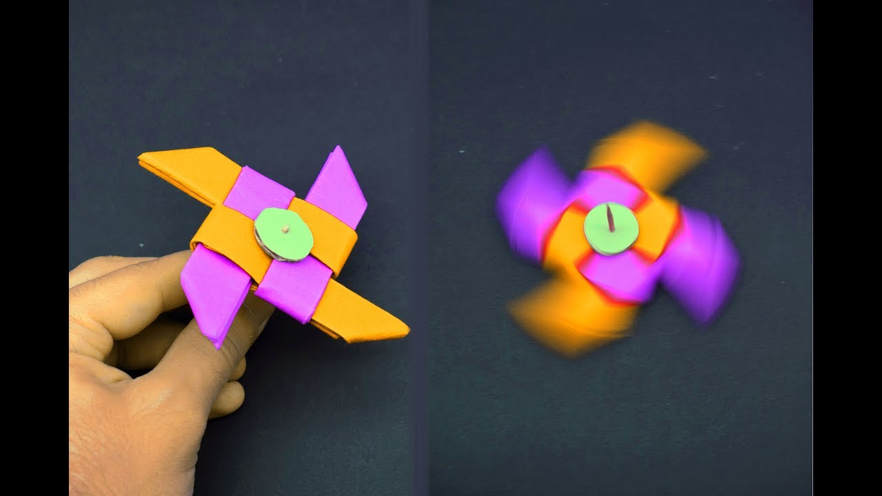 How to make a paper Fidget Spinner? 