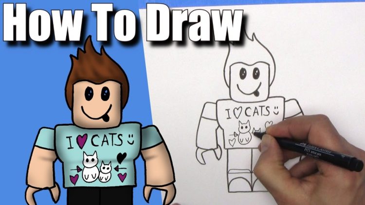 How To Draw Denis Daily From Roblox Easy Step By Step - how to draw roblox character youtube