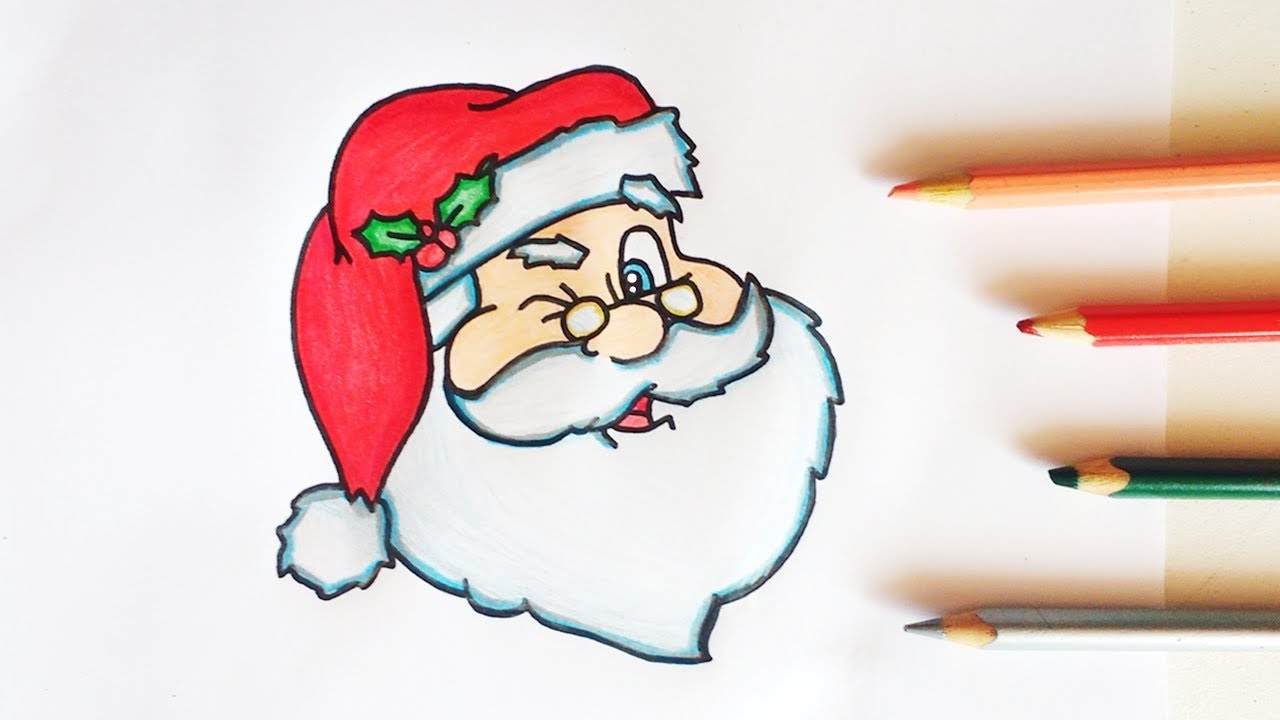 HOW TO DRAW SANTA CLAUS STEP BY STEP 