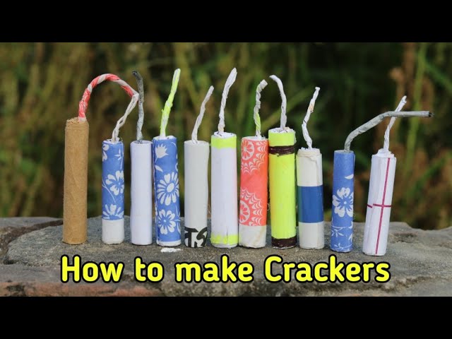 How to make a Crackers || Matchstick Cracker - at Home 