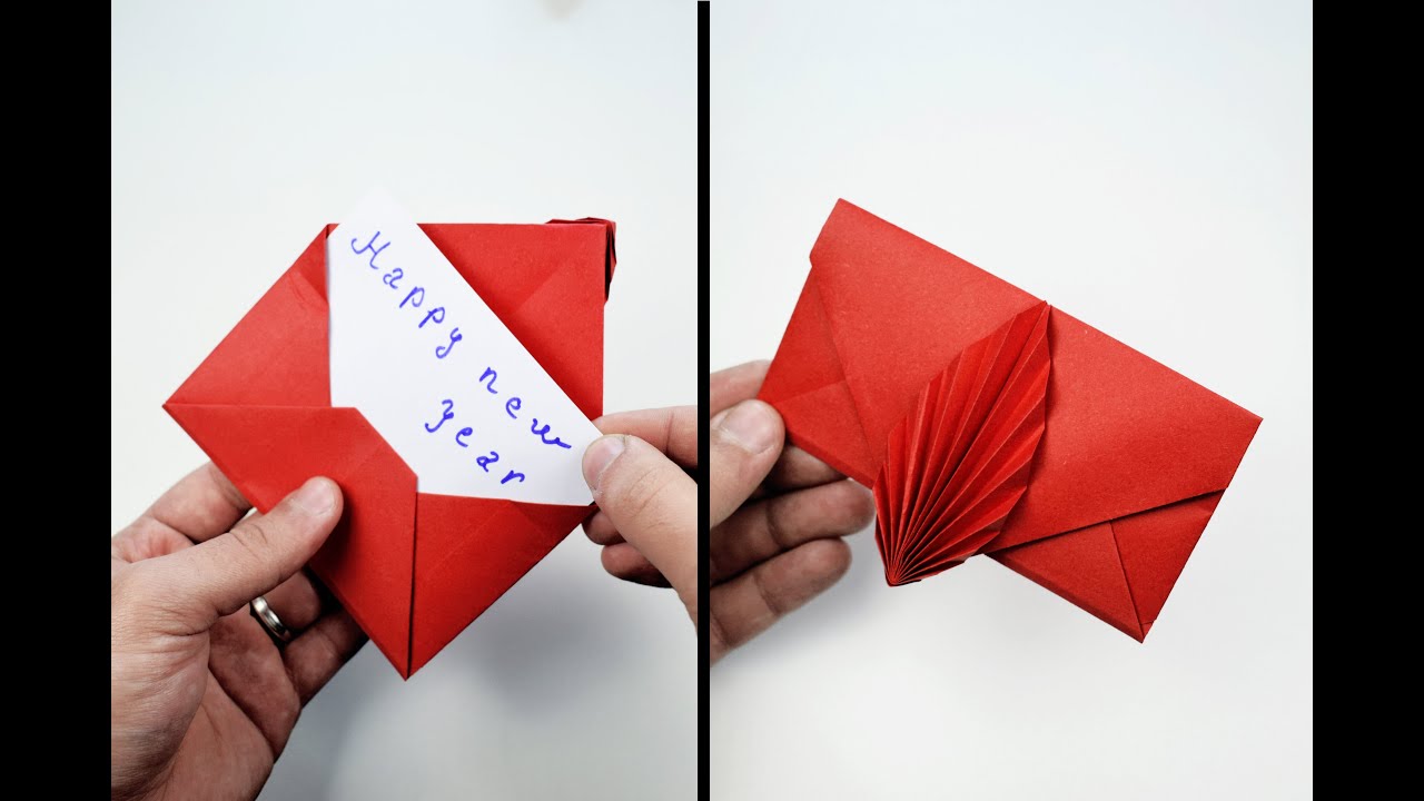 How to make Origami Card for New Year | DIY Surprise Gift Card 