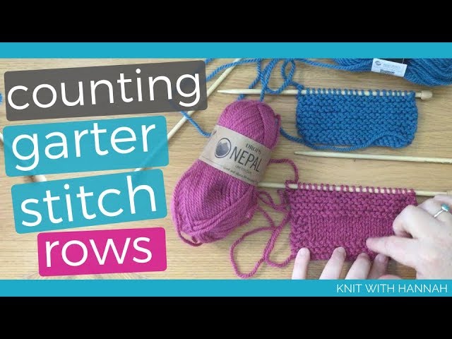 How To Count Garter Stitch Rows 1