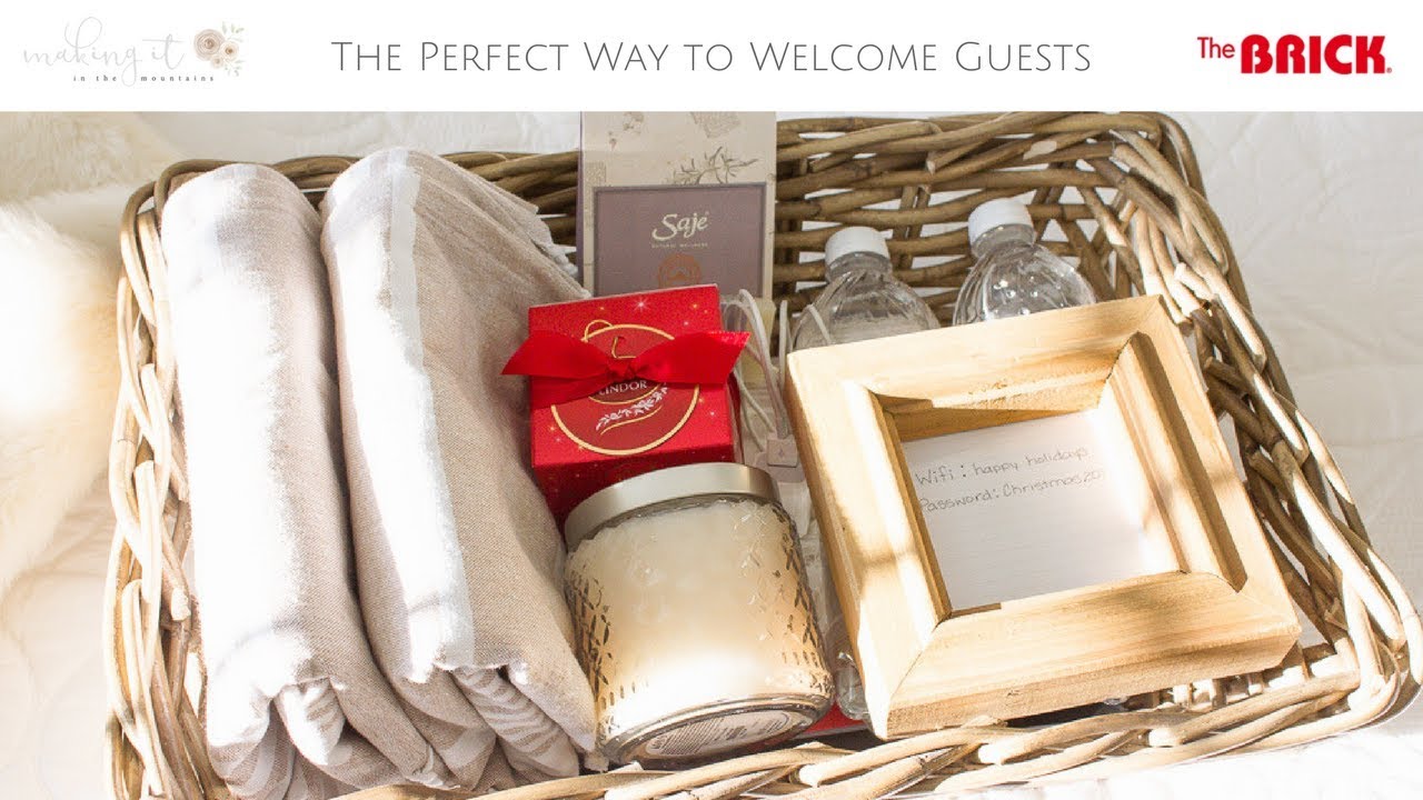 How to Put Together a Guest Welcome Basket 