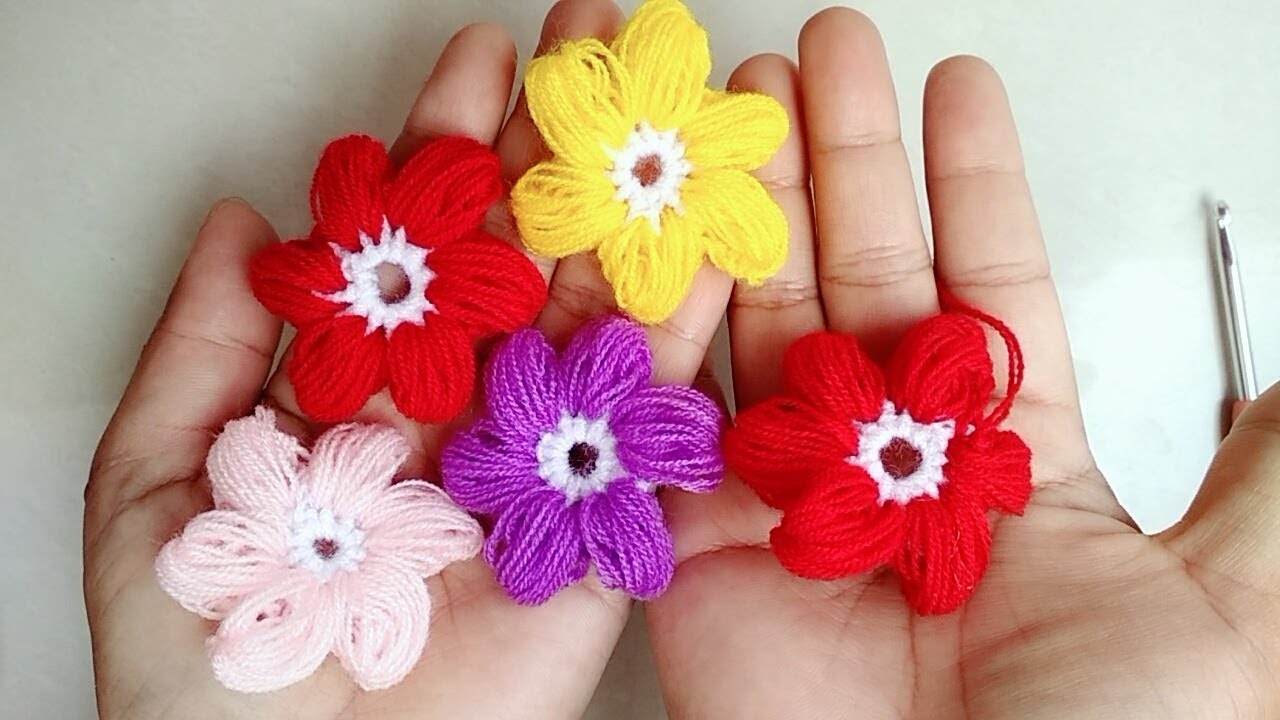 How to Crochet Flower - Beginners friendly | Crochet puff flower 