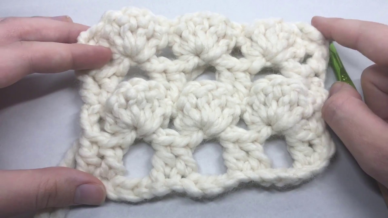 Crochet Boxed Fan Stitch | Crochet Fan Stitch | How to Crochet | YarnHookNeedles 