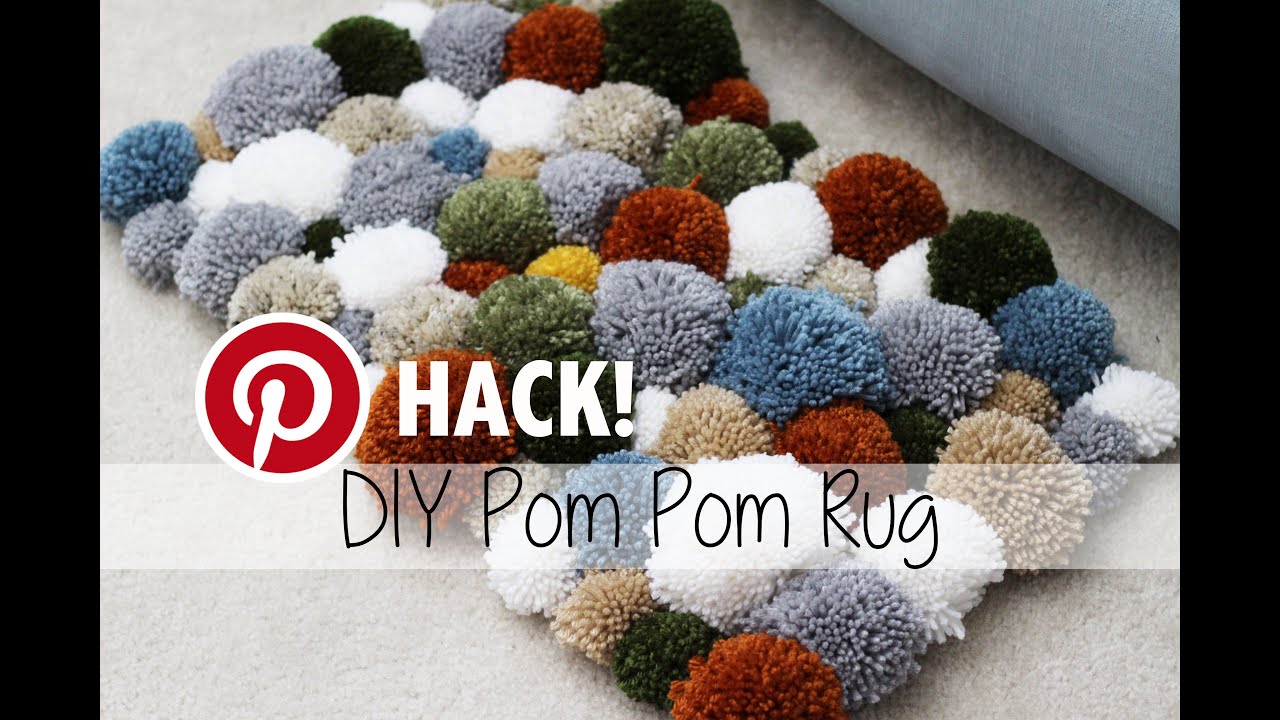 DIY Pom Pom Rug | Pinterest Hack! | Sewrella 