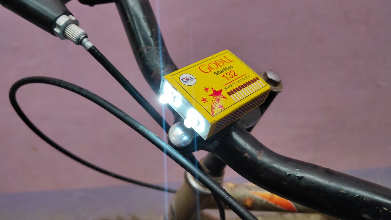 How To Make Match Box Headlight For Cycle At Home 2
