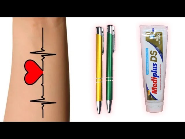 How to make Tattoo - at Home with pen | Diy Tattoo with pen | 