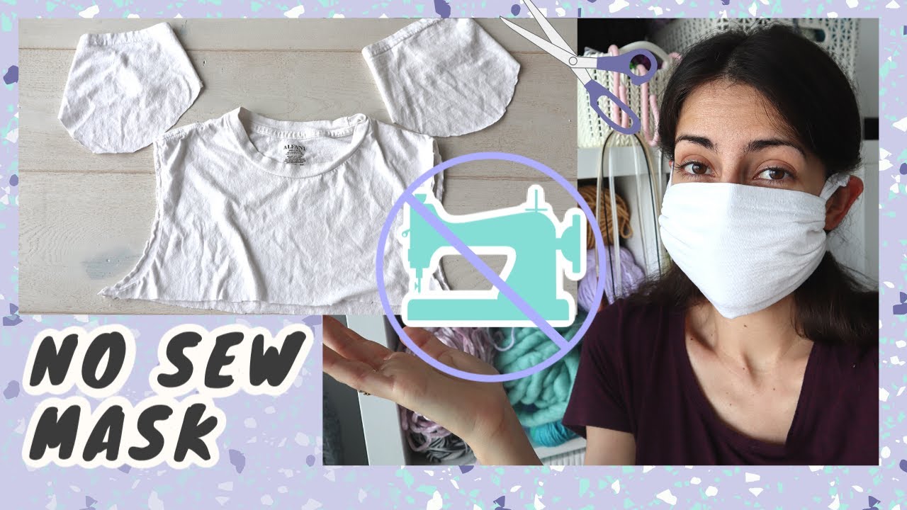 I Made A No Sew Mask From T-Shirt Sleeves Easy, With A Filter Pocket 