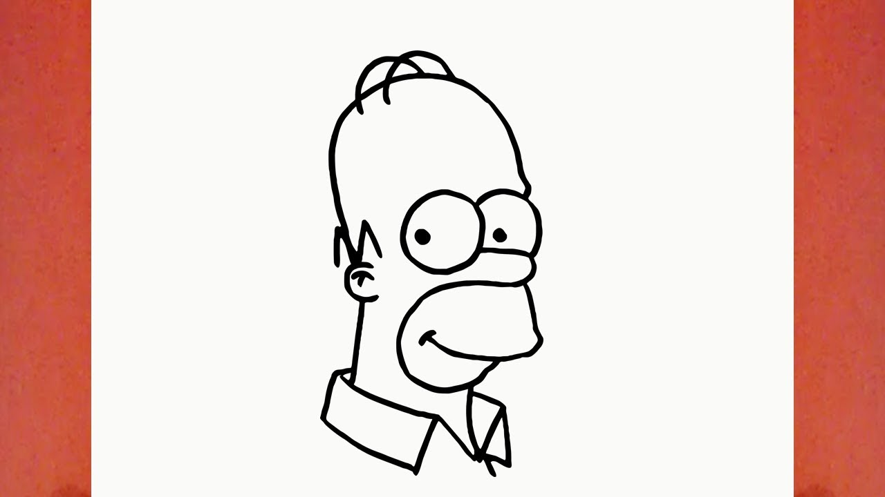 HOW TO DRAW HOMER SIMPSON FROM THE SIMPSONS 