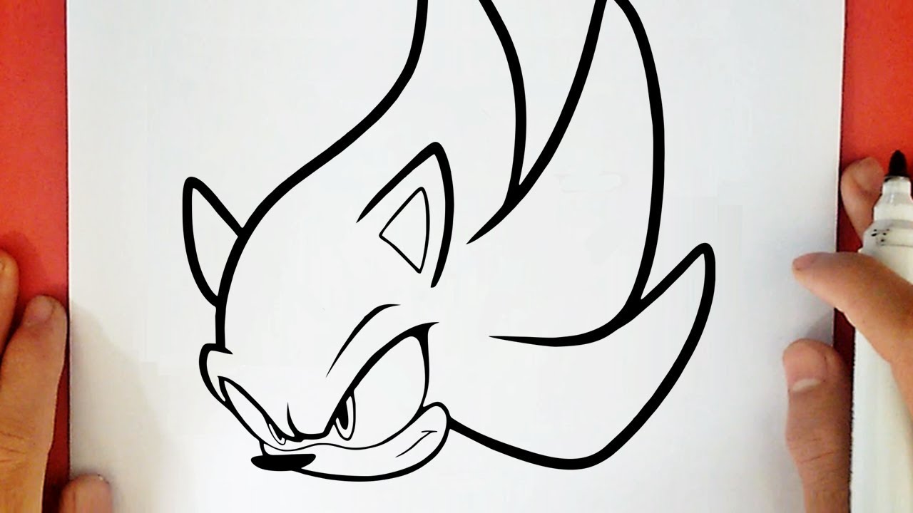 HOW TO DRAW SUPER SONIC EASY 